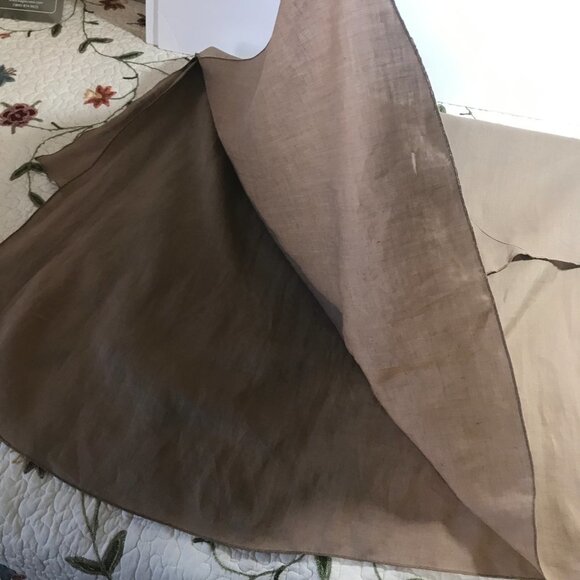 Cocktail Brand Large Brown Dress Layered Vintage​​​ - Picture 5 of 8